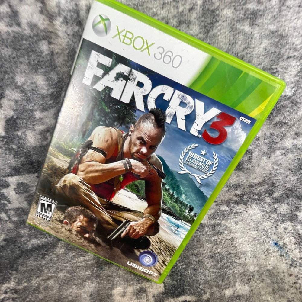 Far Cry 3 Xbox 360 Game Ubisoft Action Shooter Open World NTSC Tested